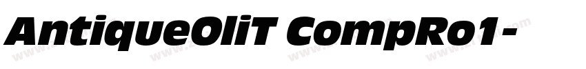 AntiqueOliT CompRo1字体转换